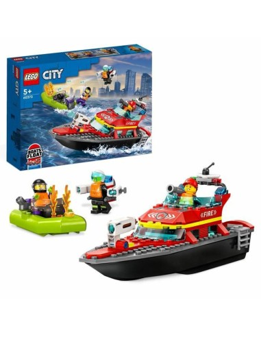 Playset Lego City 60373 The firefighters' rescue boat Bunt 144 Stücke