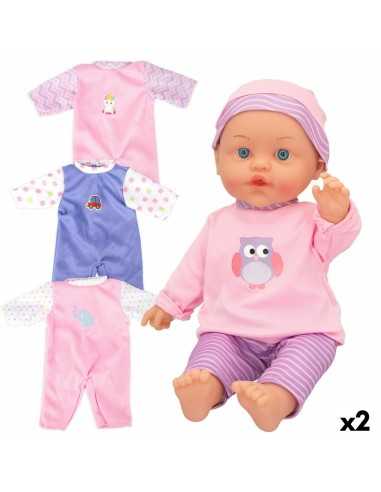 Baby doll Colorbaby 2 Units 24 x 42 x 11 cm