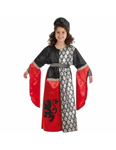 Costume per Bambini Leone Dama Medievale (3 Pezzi)