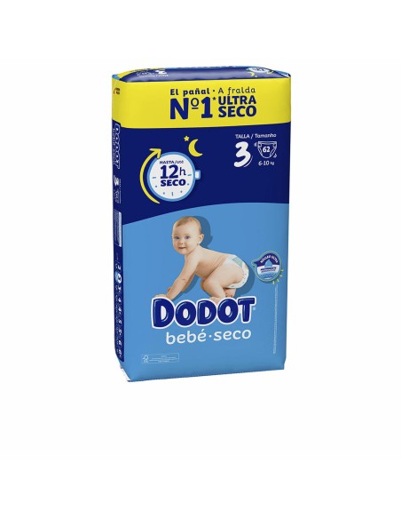 Disposable nappies Dodot Dodot Etapas 6-10 kg (62 Units)