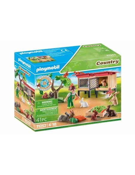 Playset Playmobil 71252 Country Rabbit Hutch 41 Pieces