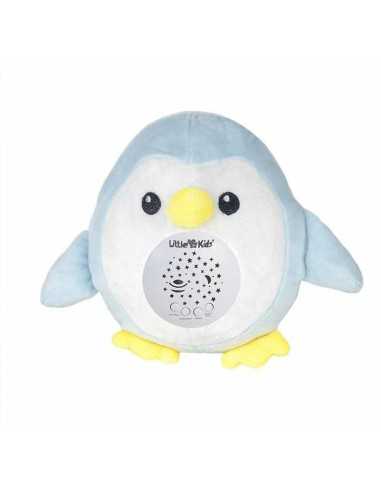 Peluche Musicale Proiettore Azzurro Pinguino