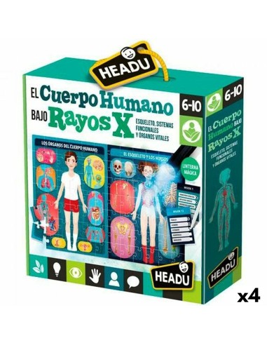 Gioco Educativo Prima Infanzia HEADU El cuerpo humano Rayos X (4 Unità)