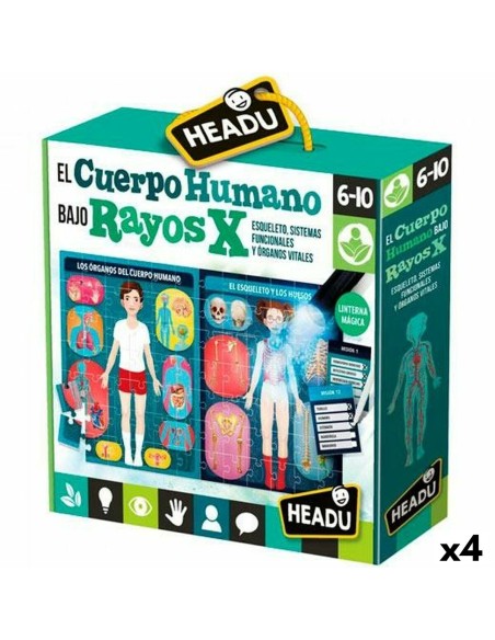 Spiel Kindererziehung HEADU El cuerpo humano Rayos X (4 Stück)