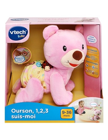 Fluffy toy Vtech Baby Bear, 1,2,3 Follow Me Musical Pink