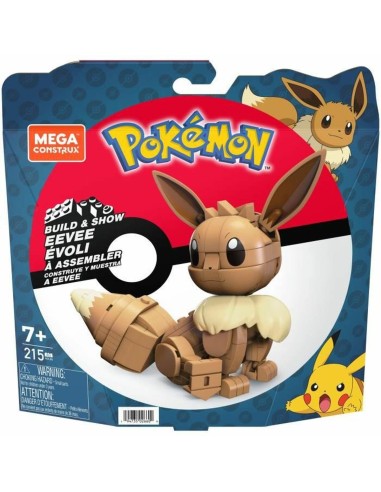 Statuetta Articolata Mega Construx Eevee Medium + 7 Anni 215 Pezzi