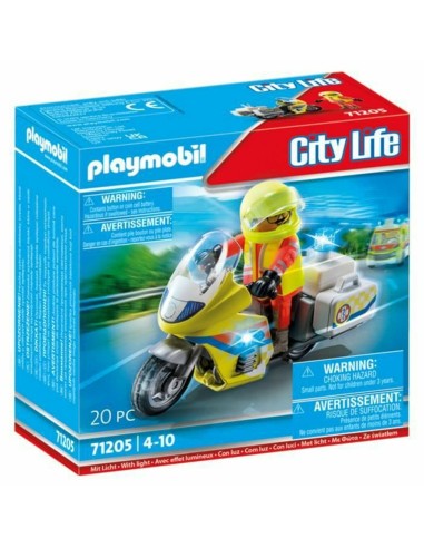 Jeu de Véhicules Playmobil 71205 Motocyclette 20 Pièces