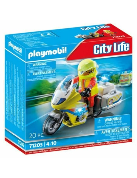 Jeu de Véhicules Playmobil 71205 Motocyclette 20 Pièces