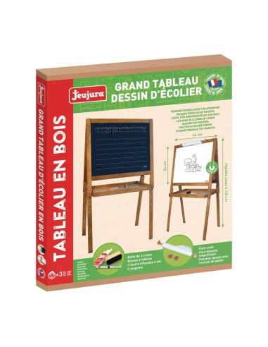 Ardoise double face Jeujura Large Drawing Board of Schoolboys