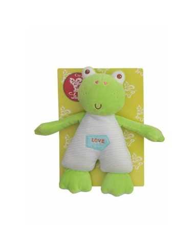 Fluffy toy Frog Green 27 cm