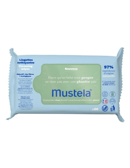 Lingettes imprégnées Mustela 60 Unités