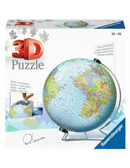 Puzzle 3D Ravensburger Single Color Globe Unique 540 Pièces