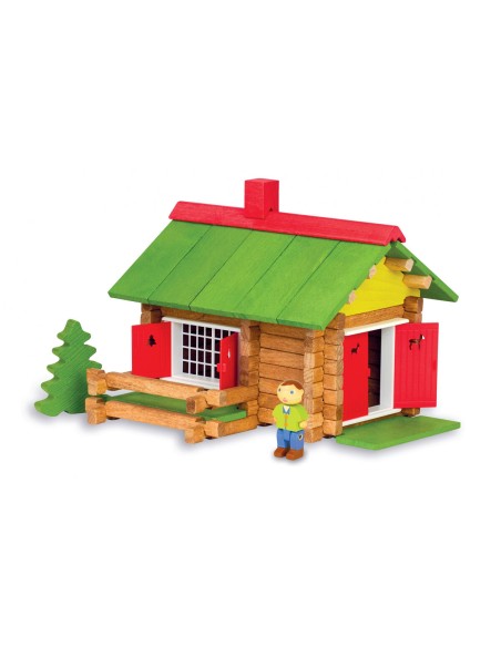 Personaggi d'Azione Jeujura My Wooden Chalet 100 Pezzi Playset