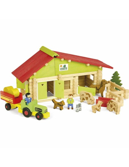 Actionfiguren Jeujura Wooden Farm 140 Stücke Playset