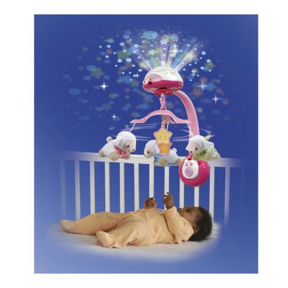 Jouet pour bébé Vtech Baby Sheep Count Rose Plastique Lit de bébé