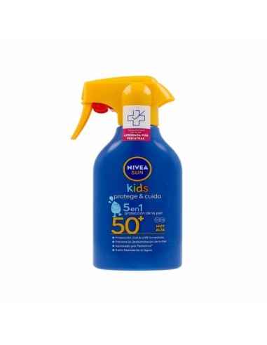 Sunscreen Spray for Children Nivea Sun Niños Protege Cuida Spf 50 270 ml