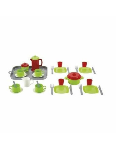 Set di Stoviglie Ecoiffier Tray Dinette Garni Giocattolo