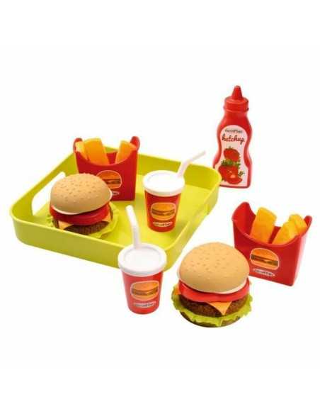 Toy Food Set Ecoiffier Hamburger Tray 