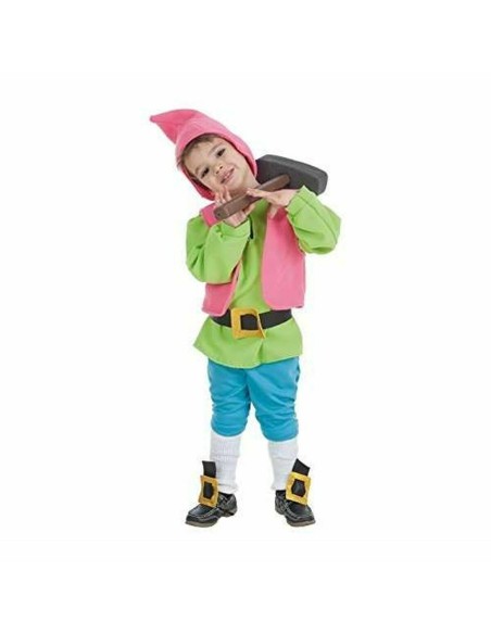 Costume for Children Male Dwarf Green 7 Pieces