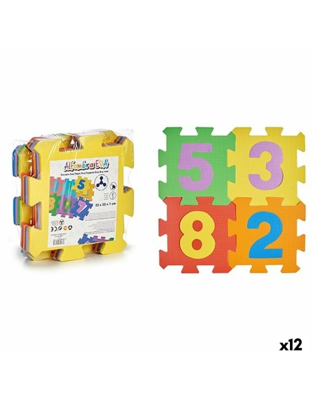 Puzzle Carpet Multicolour Numbers Eva Rubber (12 Units)