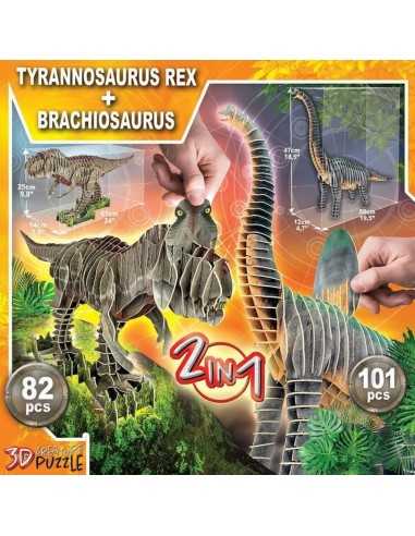 3D Puzzle Educa Puzzle x 2 Dinosaurs