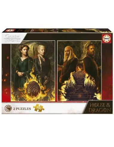 Puzzle Educa House of The Dragon 500 Pièces Puzzle x 2