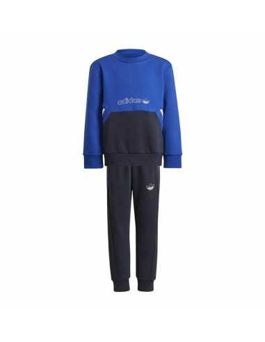 Completo Sportivo per Bambini Adidas Crew Azzurro