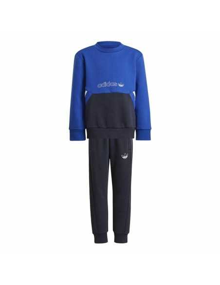 Completo Sportivo per Bambini Adidas Crew Azzurro