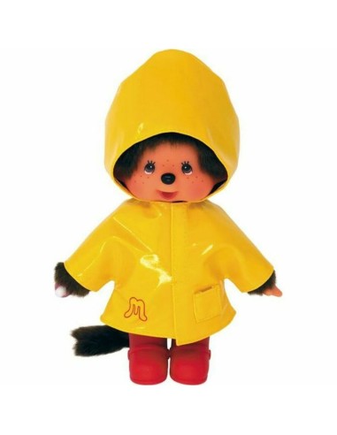 Fluffy toy Bandai Monchhichi Iconic Raincoat 20 cm Yellow