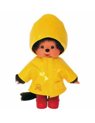 Peluche Bandai Monchhichi Iconic Raincoat 20 cm Giallo