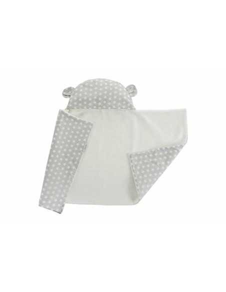 Coperta per Neonato Reversibile Con cappuccio 90 x 66 cm Stelle