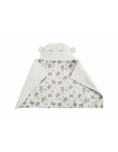 Baby blanket Reversible With hood 90 x 66 cm osos