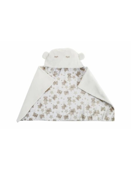 Baby blanket Reversible With hood 90 x 66 cm osos