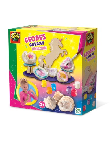 Gioco Fai-da-te SES Creative Geodes Galaxy Unicorn Pietre Decorative