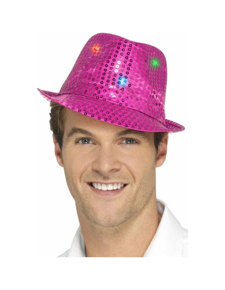 Cappello Smiffy's Con paillettes Rosa (Ricondizionati A)