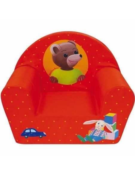 Child's Armchair Fun House 712583 Bear 52 x 33 x 42 cm Red