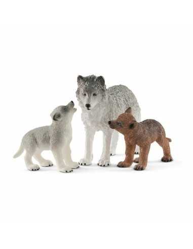 Set Animali Selvaggi Schleich Plastica Lupo