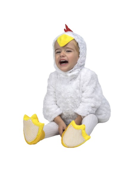 Costume per Bambini My Other Me Bianco 5-6 Anni Polletto (3 Pezzi)