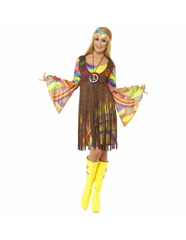 Costume per Adulti Hippie Marrone (Ricondizionati A)