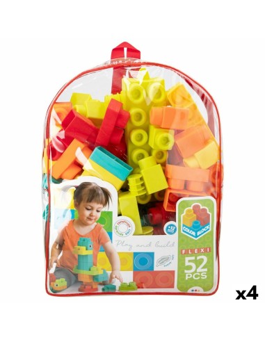 Construction set Color Block 52 Pieces (4 Units)