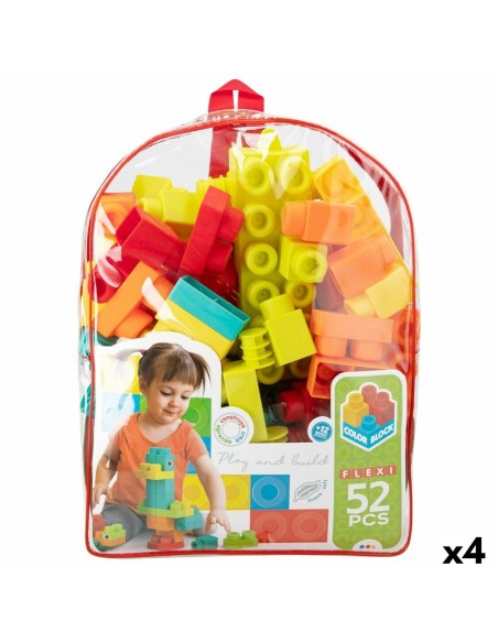 Construction set Color Block 52 Pieces (4 Units)