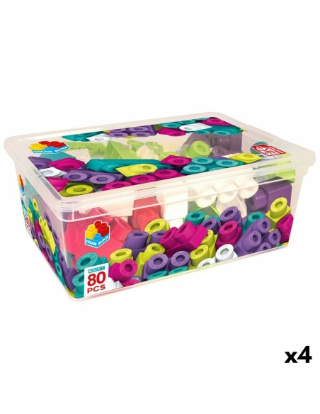 Set de construction Color Block Trendy 80 Pièces (4 Unités)