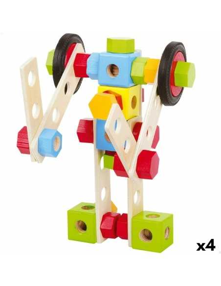 Construction set Woomax 80 Pieces (4 Units)