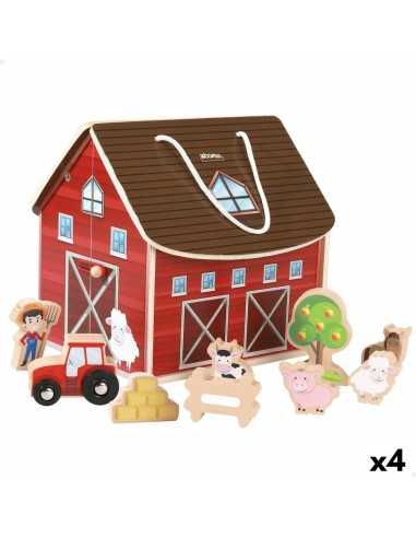 Playset Woomax Farm 9 Pieces 4 Units 19 x 18 x 19 cm