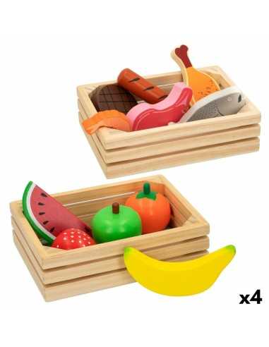 Toy Food Set Woomax 12 Pieces (4 Units)