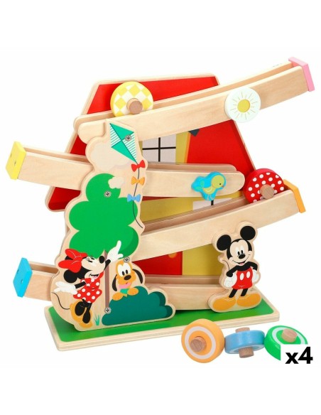 Wooden Track with Ramps for Car Disney 5 Pieces 4 Units 33,5 x 28 x 9,5 cm