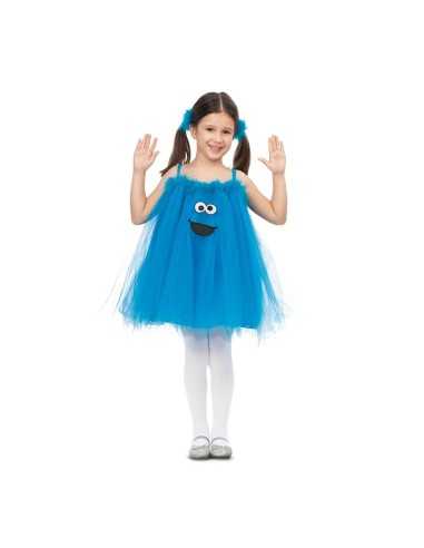 Costume for Children My Other Me Cookie Monster Sesame Street Blue (2 Pieces)