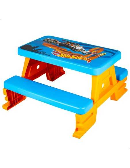 Child's Table Set and Basket Hot Wheels Blue Orange Plastic 69 x 42 x 79 cm