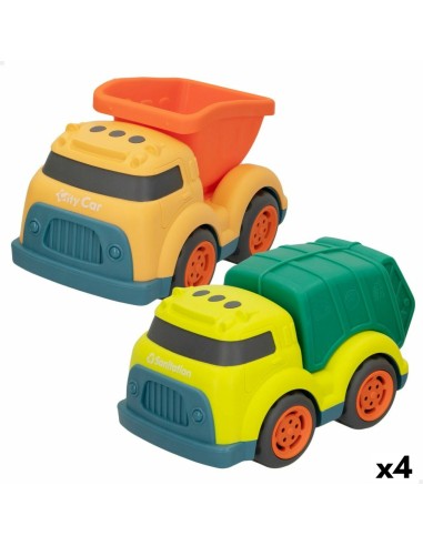 Set mit Fahrzeugen für öffentliche Bauarbeiten Motor Town 17,5 x 11 x 11 cm (4 Stück)