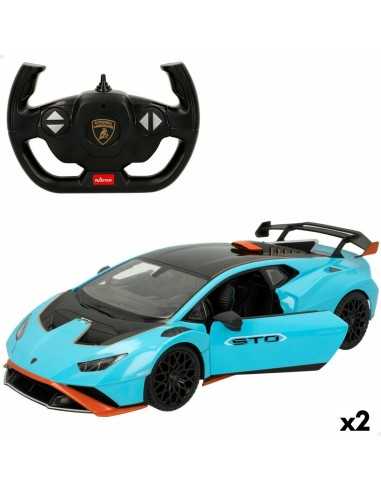 Voiture Télécommandée Lamborghini Huracán STO Bleu 1:14 (2 Unités)